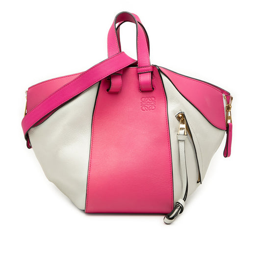 Small Bicolor Calfskin Hammock Bag - Image 1