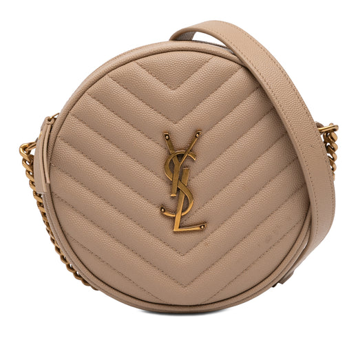 Grain De Poudre Chevron Round Vinyle Camera Bag - Image 1