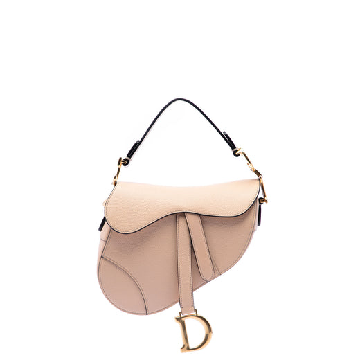 Mini Grained Calfskin Saddle Bag - Image 1