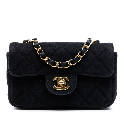 Extra Mini Rectangular Classic Suede Single Flap - Image 1