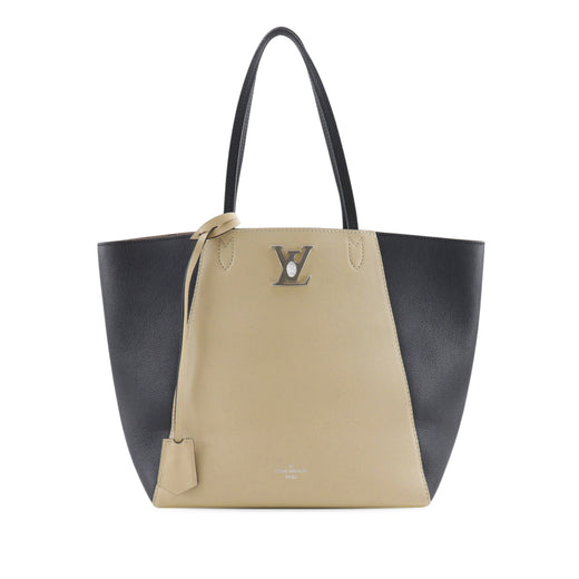 Bicolor Calfskin LockMe Cabas - Image 1