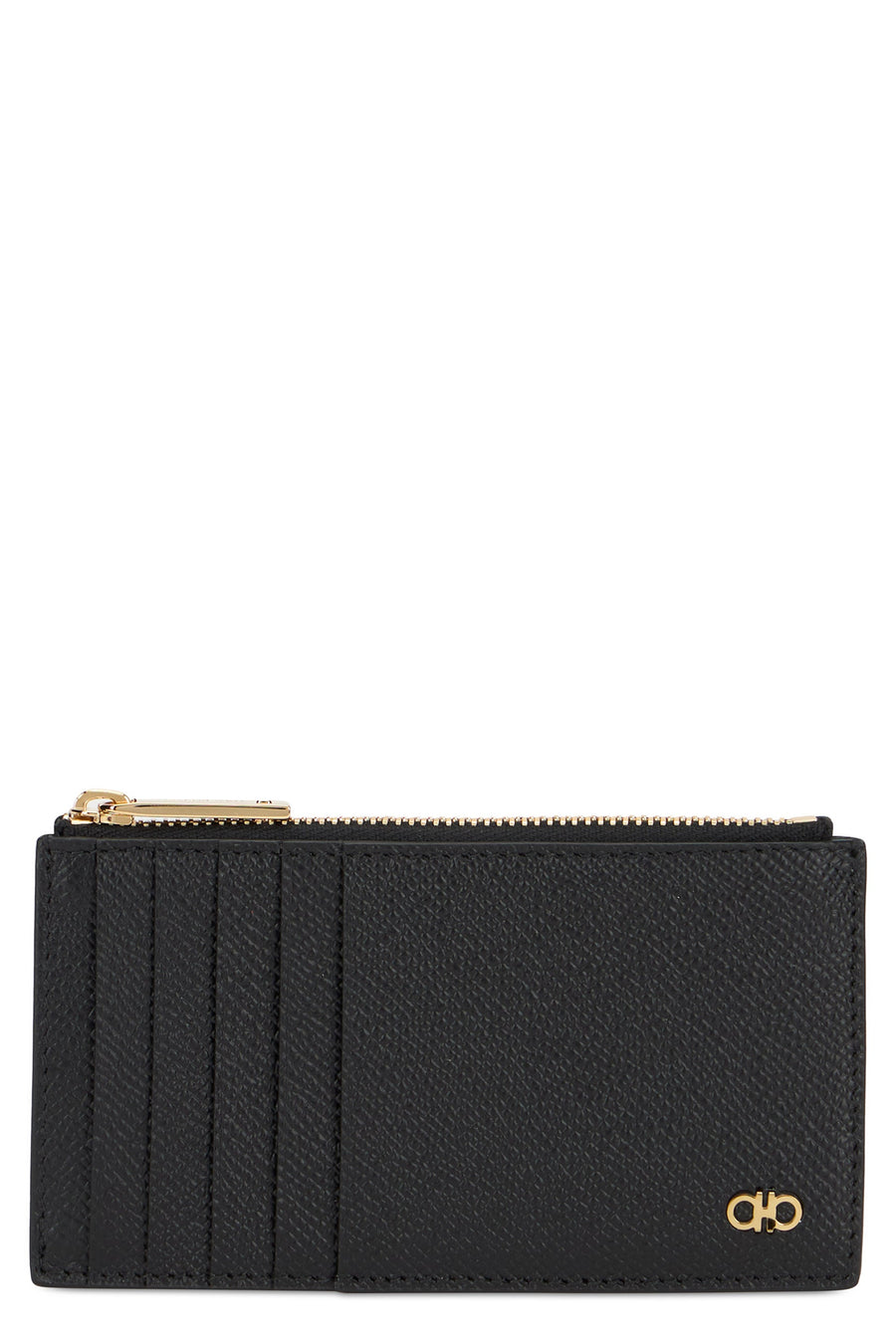 Ferragamo Card Holder — Black Calfskin Wallets & Cardholders