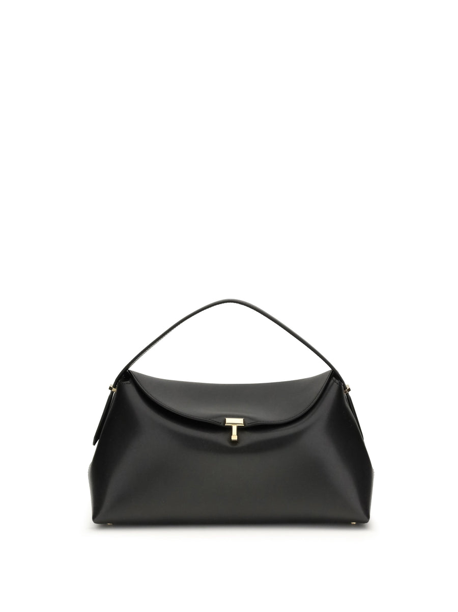 Toteme Shoulder Bag — Black Calf Leather