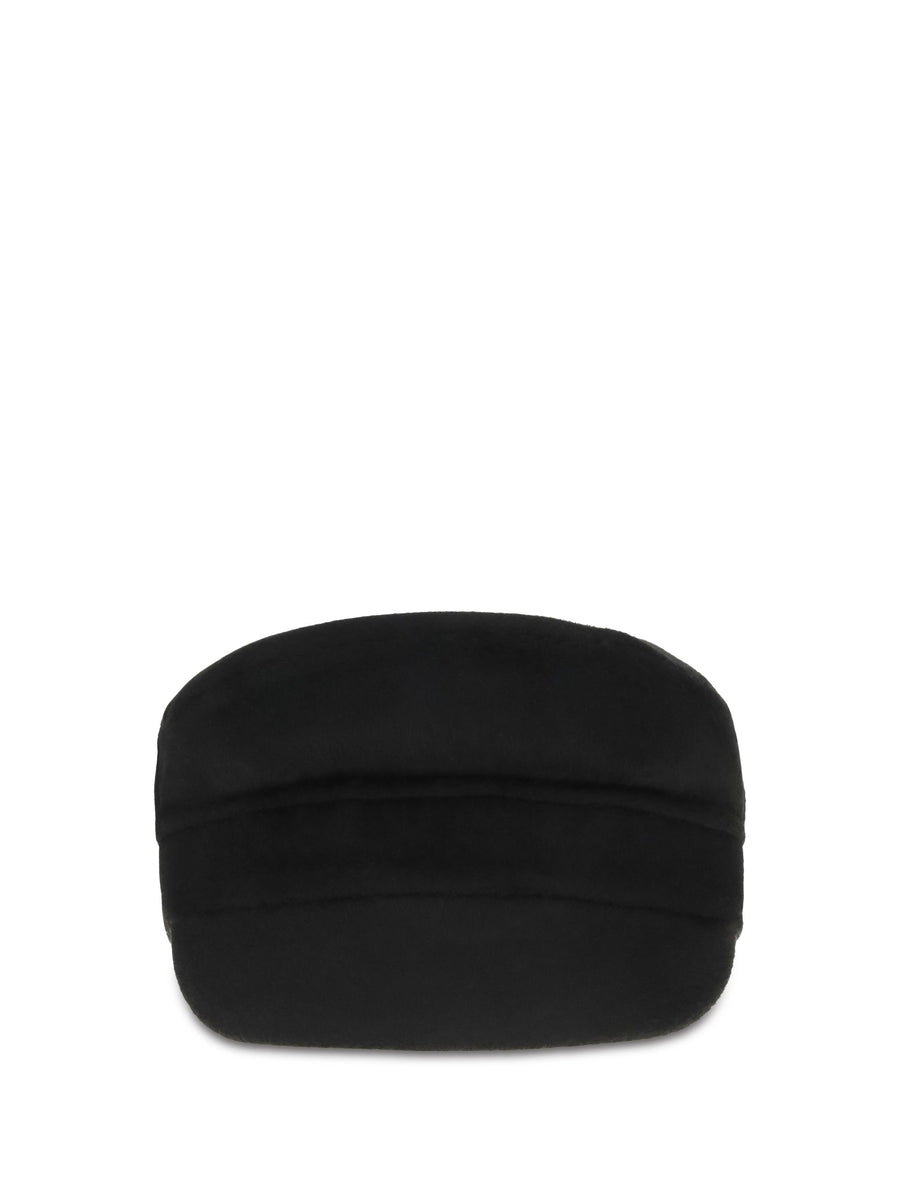 P.a.r.o.s.h. D010521 Quilted Beanie — Black Polyester Beanies