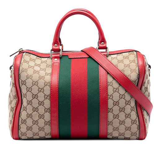 Medium GG Canvas Web Joy Boston Bag - Image 1