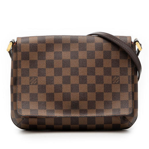 Damier Ebene Musette Tango Long Strap - Image 1