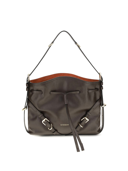 Givenchy Small Voyou Bucket Bag — Brown Calf Leather Bos Taurus