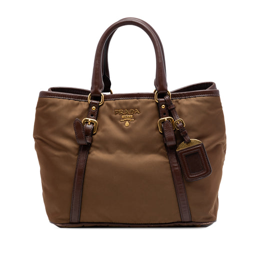 Vitello Daino Trimmed Tessuto Satchel - Image 1