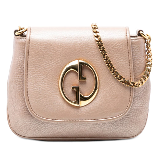 Small Metallic Pebbled Calfskin 1973 Chain Crossbody - Image 1