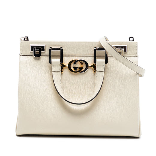 Small Grained Calfskin Zumi Top Handle Bag - Image 1