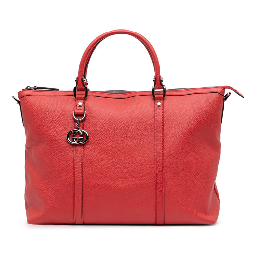 Leather GG Charm Satchel - Image 1