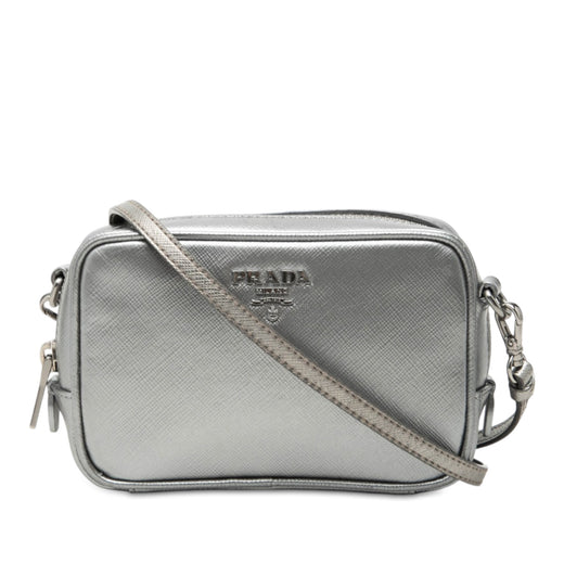 Mini Metallic Saffiano Lux Camera Bag - Image 1