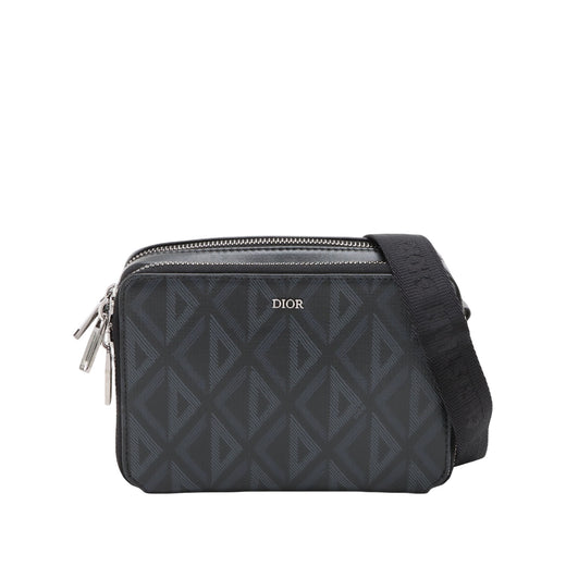 Coated Canvas CD Diamond Messenger Pouch - Image 1