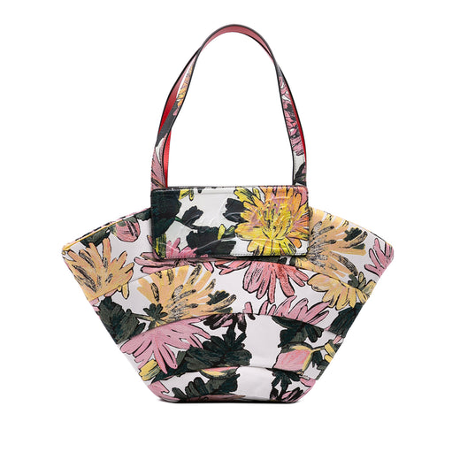 Canvas Floral Embroidered Loubishore Tote - Image 1