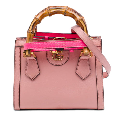 Mini Calfskin Bamboo Diana Satchel - Image 1