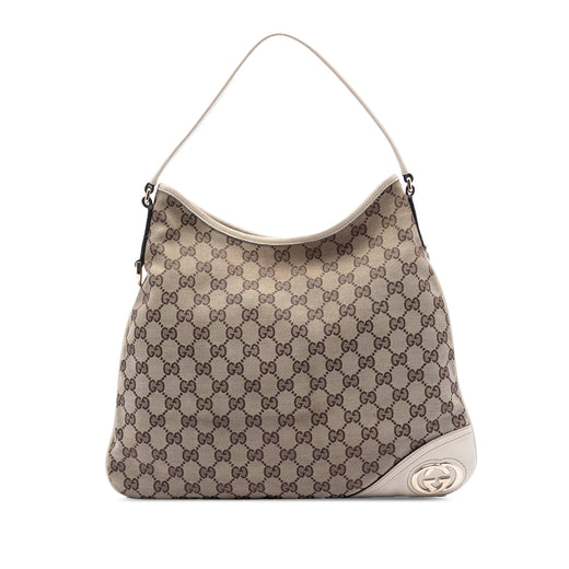 GG Canvas New Britt Hobo - Image 1