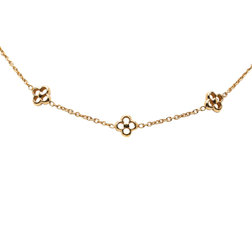 Gold Plated Flower Full Necklace - Image 1