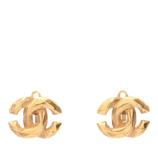 CC Gold Plated Clip on Earrings - Image 1
