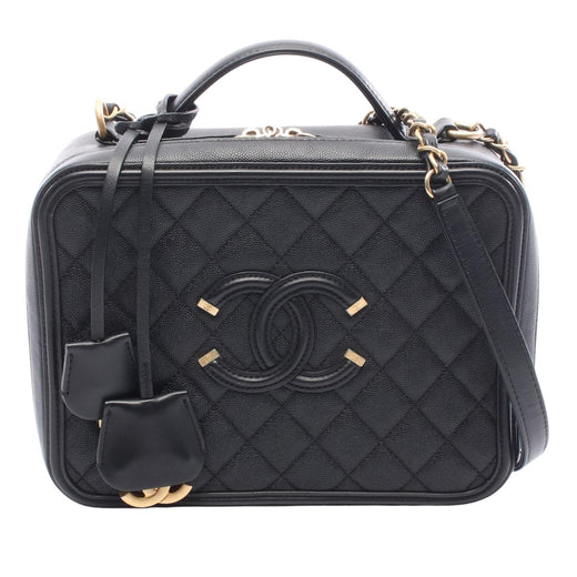 Large Caviar CC Filigree Vanity Case - Image 1