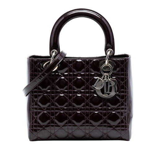 Medium Patent Cannage Lady Dior - Image 1