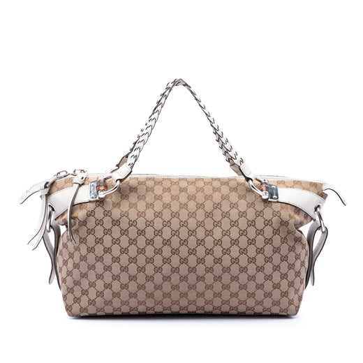 Medium GG Canvas Bamboo Bar Tote - Image 1