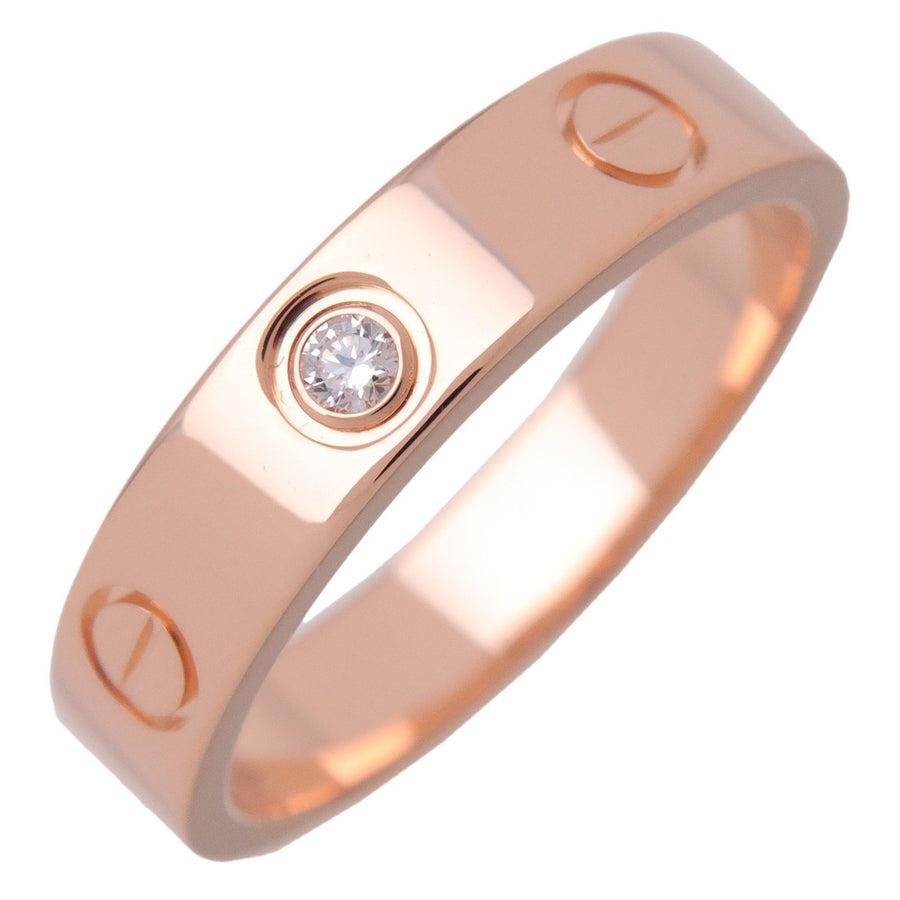Cartier Love Wedding Band 1 Diamond 18k Rose Gold With Rose_gold Bijoux