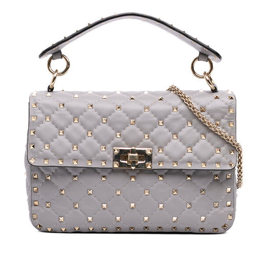 Medium Nappa Rockstud Spike Satchel - Image 1
