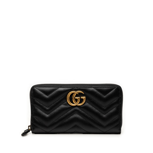 GG Marmont Matelasse Calfskin Zip Around Wallet - Image 1