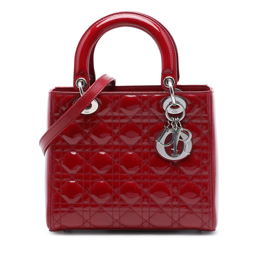 Medium Patent Cannage Lady Dior - Image 1