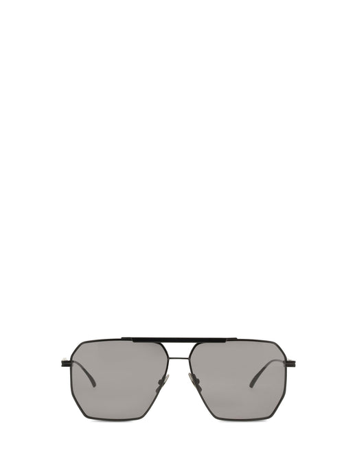 Bottega Veneta 590248v4450 Metal Square Sunglasses — Black