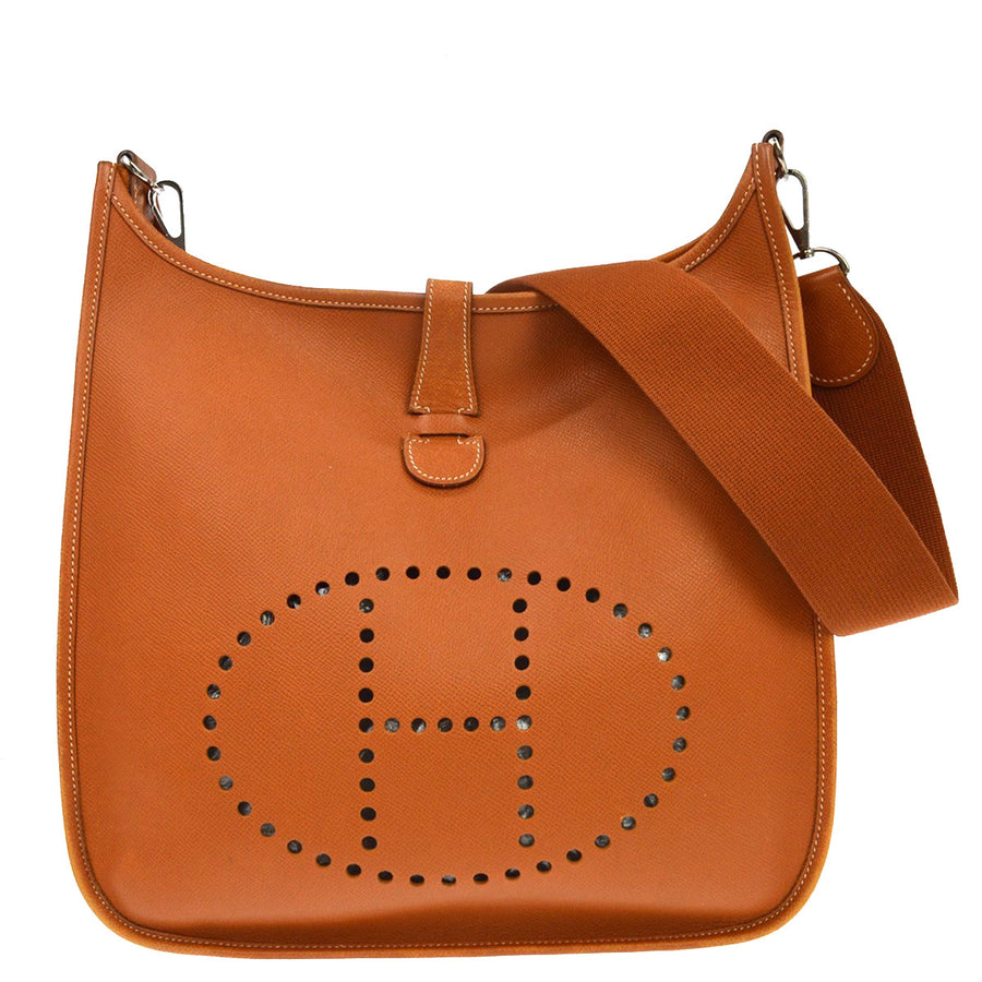 Hermes Evelyne Bag Gen Ii Epsom Gold Leather