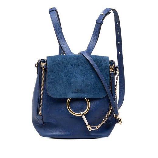 Medium Calfskin and Suede Faye Backpack - Image 1