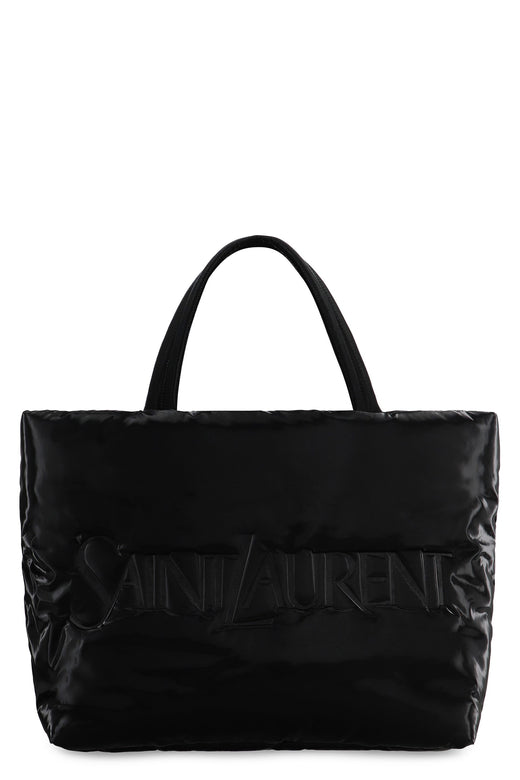 Saint Laurent Padded Nylon Tote Bag — Black Polyamide
