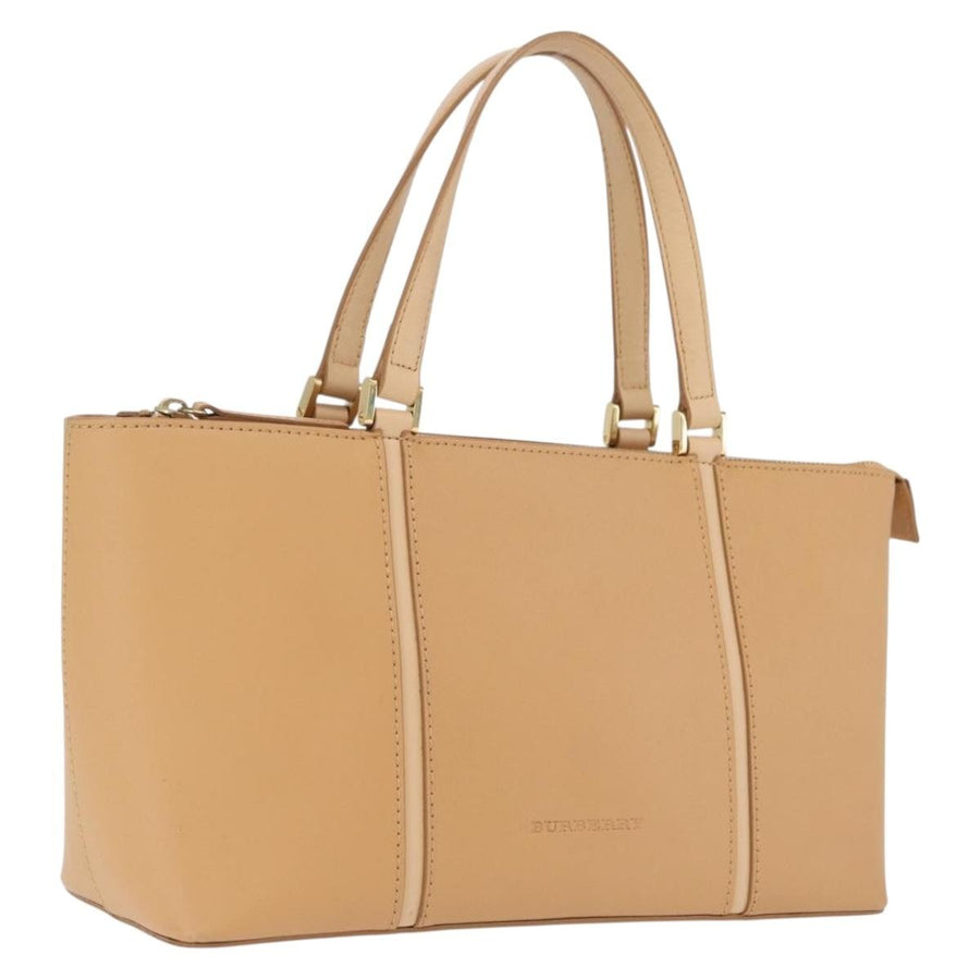 Burberry Handbag Leather Beige Bag