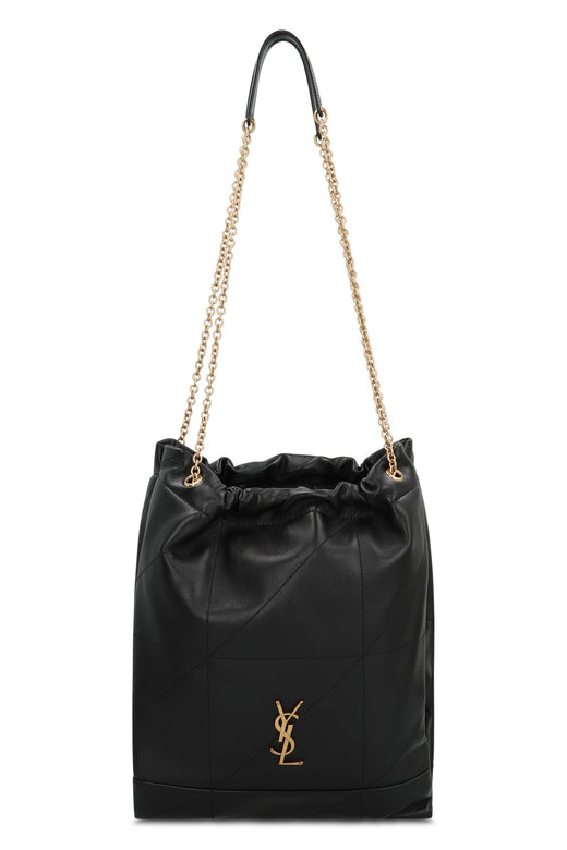 Saint Laurent Quilted Lambskin Shoulder Bag — Black Lamb