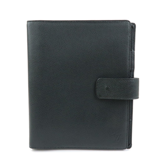 Louis Vuitton Ring Agenda Cover Taiga Leather Gray Bag