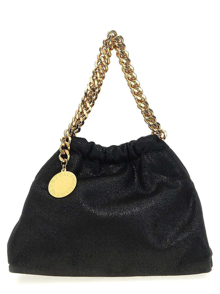 Stella Mccartney Shoulder Bag — Black Shaggy Deer Vegan Fabric