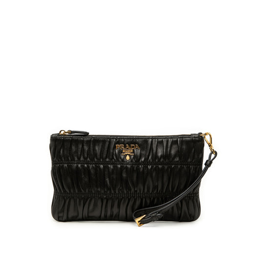 Nappa Gaufre Wristlet Clutch - Image 1