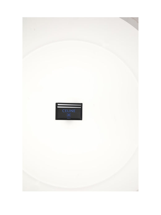 Celine Lambskin Card Case — Black Cases