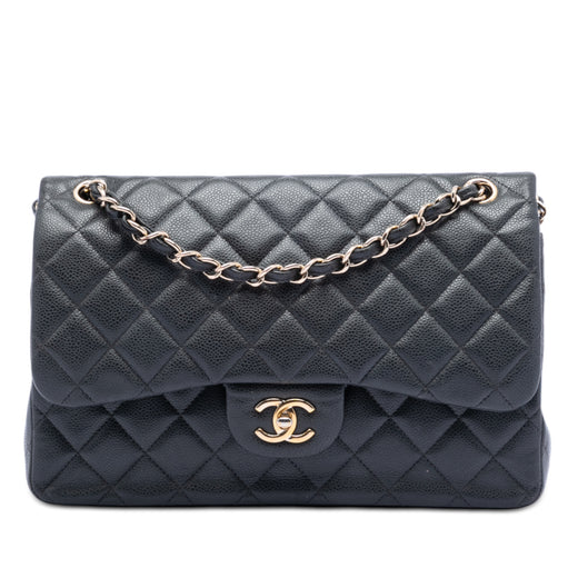 Jumbo Classic Caviar Double Flap - Image 1