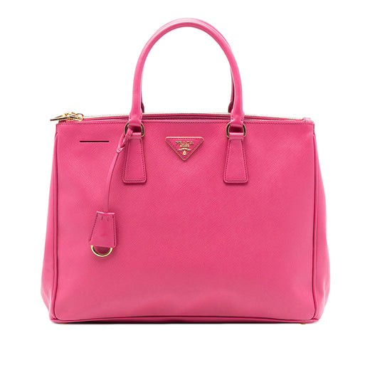 Medium Saffiano Lux Galleria Double Zip Satchel - Image 1