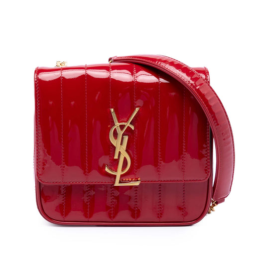 Small Patent Monogram Vicky Chain Bag - Image 1