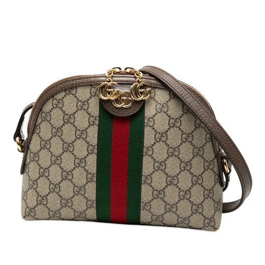Small GG Supreme Web Ophidia Dome Crossbody - Image 1