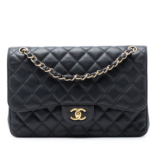 Jumbo Classic Caviar Double Flap - Image 1