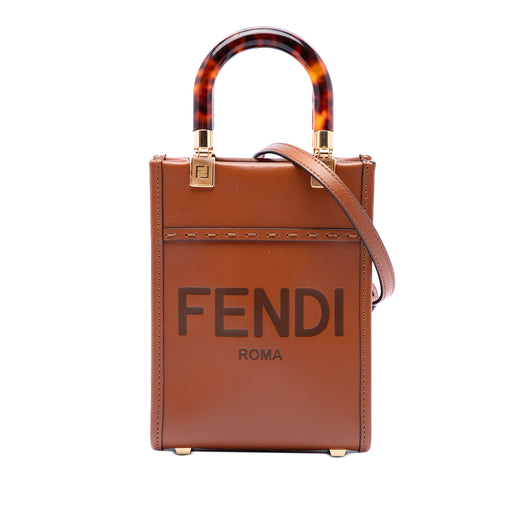 Mini Leather Sunshine Shopper Tote - Image 1