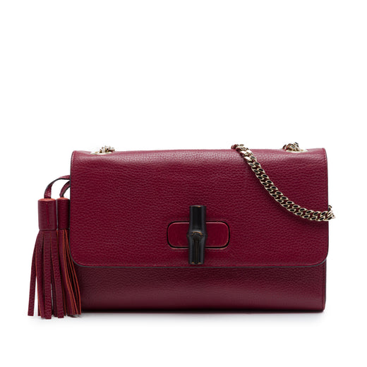 Medium Leather Miss Bamboo Crossbody - Image 1