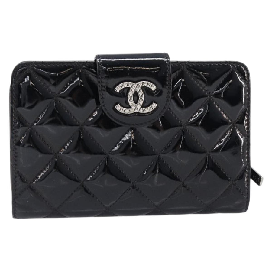 Chanel Brilliant Cc French Quilted Patent Black Patent_leather Accessory