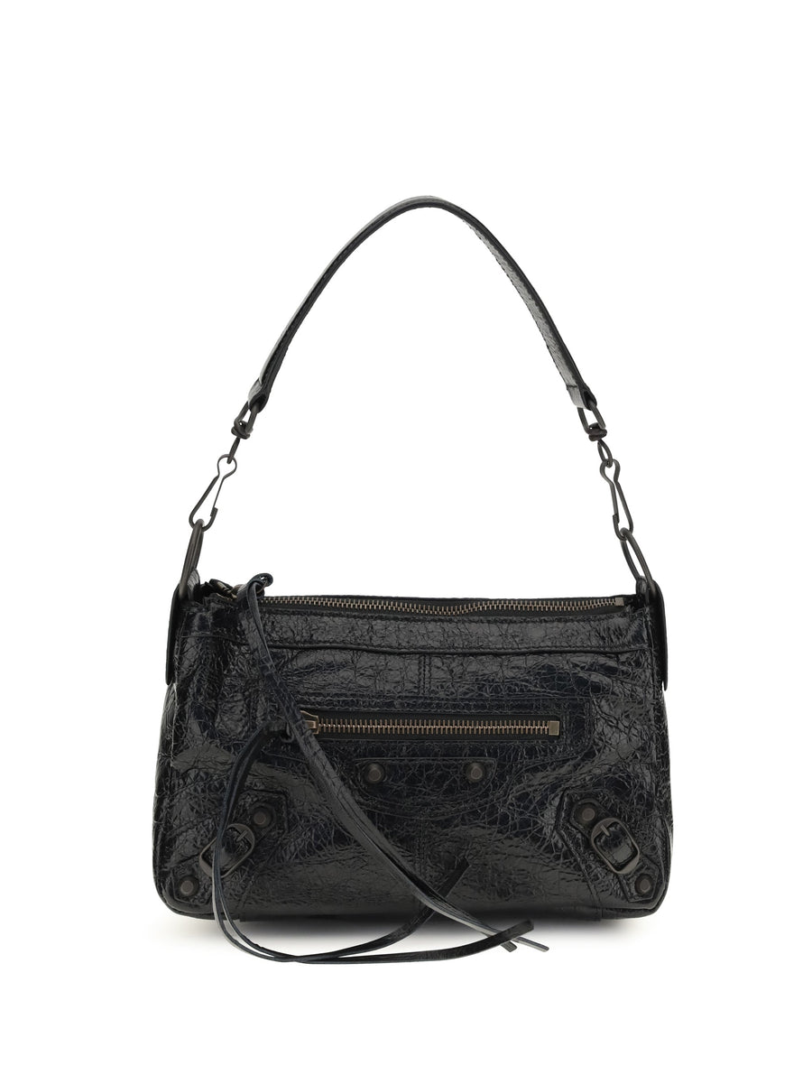 Balenciaga Le City Shoulder Bag — Black Lamb Ovis Aries