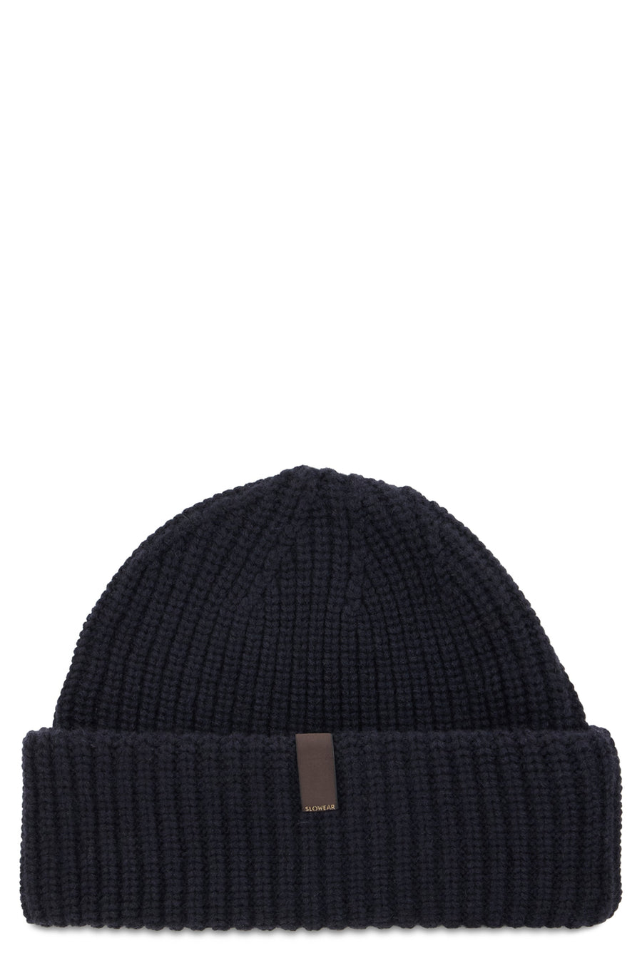 Slowear 82b061 Cashmere Knit Beanie — Black Beanies