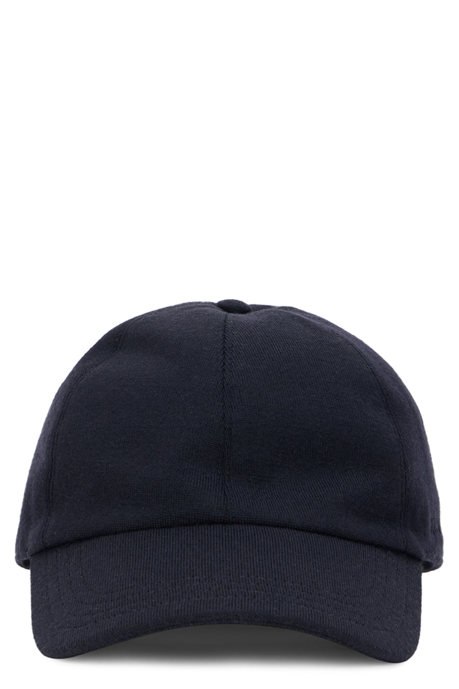 Slowear 82b530 Virgin Wool Baseball Cap — Navy Caps